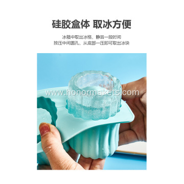 Silicone 3 Hollow Cylinder Ice Mold